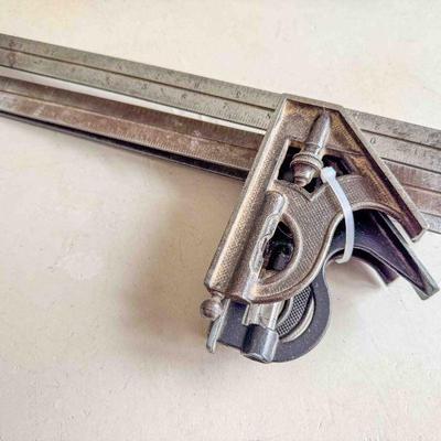 (lot) 2 Starrett 12â€ and 1 Empire 12â€ combination squares, Good