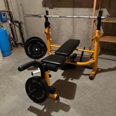 Free weight bench