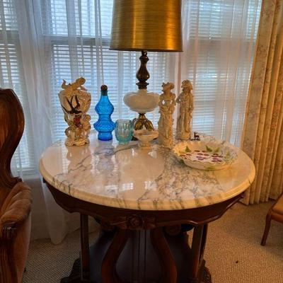 Italian Marble top Mahogany Victorian Furniture Co.