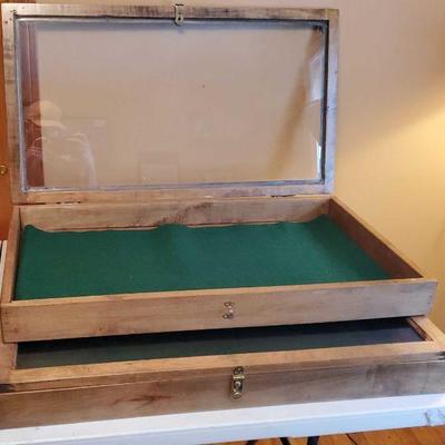 (2) Latchable Display Cases
