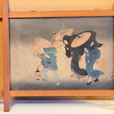Kitagawa Utamaro, Storm, Japanese Ukiyo-E Woodblock Print On Paper

