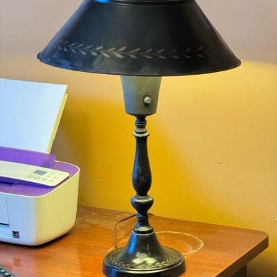 Black Hitchcock Style Desk Lamp

