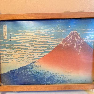 Hokusai Red Fuji Print
