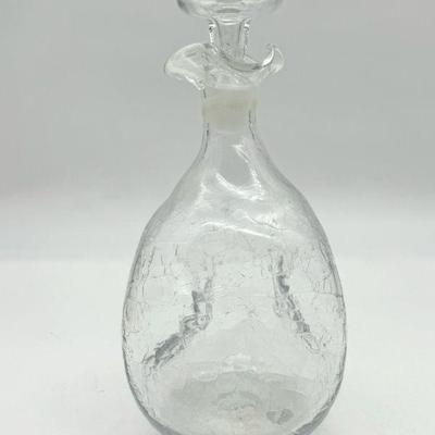 Blenko Pinched Glass Decanter