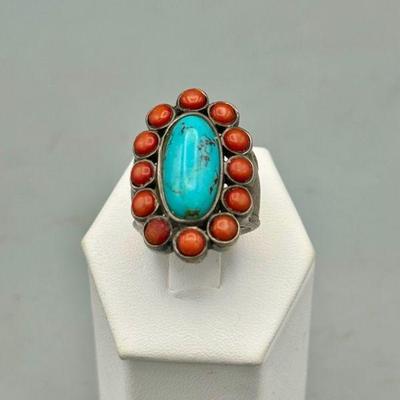 Sterling Silver Ring With Potential Turquoise Stone
