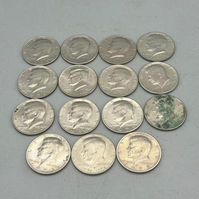 (15) Kennedy Half Dollar Coins

