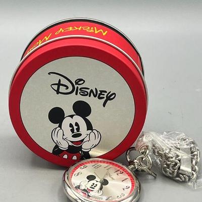 Walt Disney Mickey Mouse Pocket Watch
