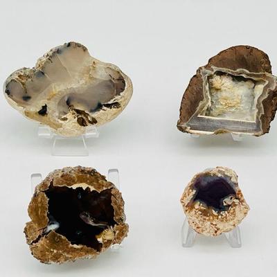 (4) Beautiful Minerals Including Thunderegg
