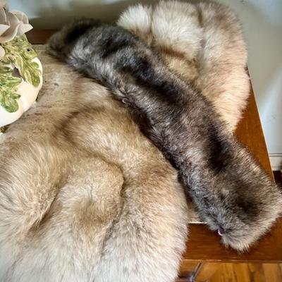 Two fur stoles