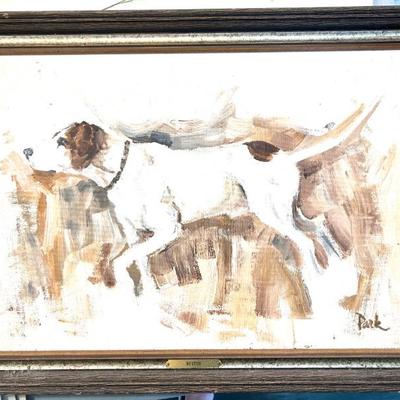 W. B. Park - painting dog 