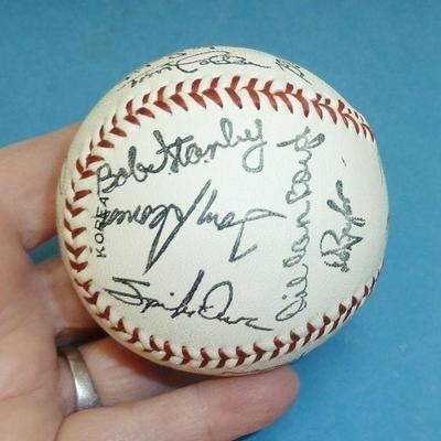 Red Sox multi-autograph ball
