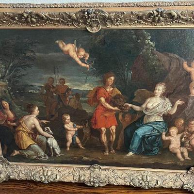 Allegorical oil on canvas