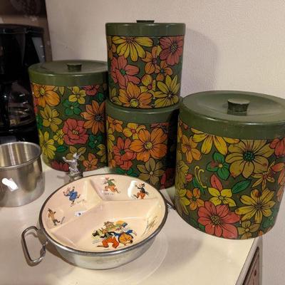 Mid-century canister set