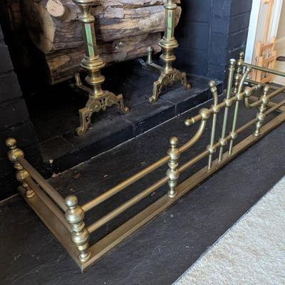 Andirons & fireplace fender