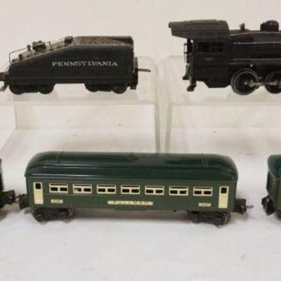 1078	LIONEL TRAIN O GAUGE #8976 LOCOMOTIVE WITH #2227B TENDER  WITH 3 CARS. #2640 PULLMAN, #2641 OBSERVATION
