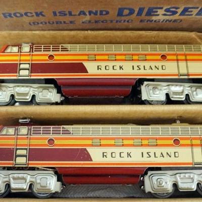 1222	UNIQUE ART O GAUGE TRAIN *ROCK ISLAND*
