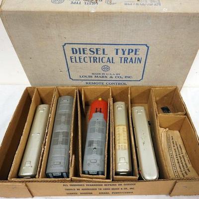 1224	MARX O GAUGE SANTA FE TRAIN, NO TRACK OR TRANSFORMER

