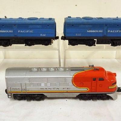 1116	LIONEL TRAIN O GAUGE #205 ENGINE WITH #205 MISSOURI PACIFIC AND #2383 SANTA FE
