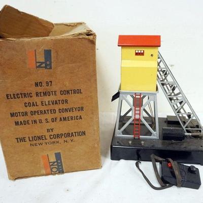 1220	LIONEL O GAUGE NO 97 COAL EVEVATOR
