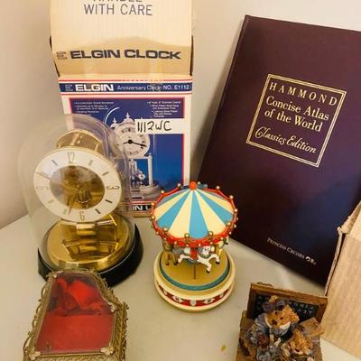 Music Boxes + Elgin Anniversary Clock