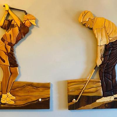 Carved Golf Decor