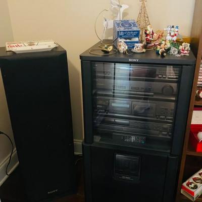 Full Stereo with Cabinet and two Speakers