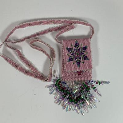 Hand Beaded Coin Purse by Roberta Troeder