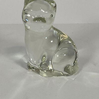 Glass Cat Figure