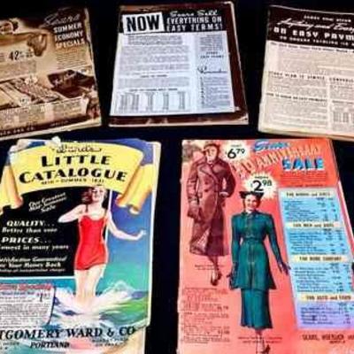 BIHY909 1930s Sears & Montgomery Ward Catalogs	1930 Sears Roebuck & Company Seattle catalogs

