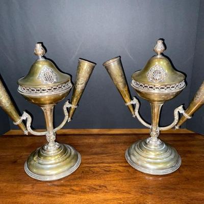 Antique Mixed Metals Epergne