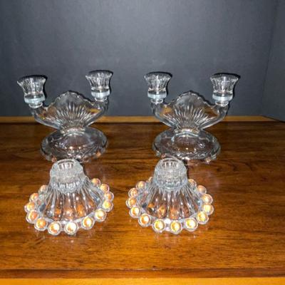 Lot of 2 pair of candlesticks
