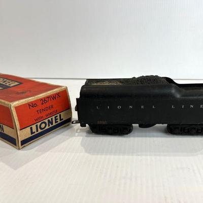 Lionel Trains No. 2671WX Tender With Whistle
