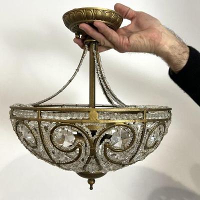 Elk Home Elizabethan Gold Beaded Hanging Light Fixture $630 Retail