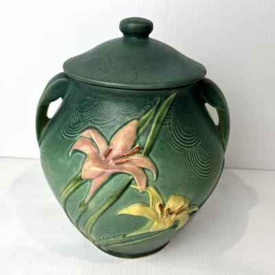 Roseville Pottery "Zephyr Lily" Cookie Jar