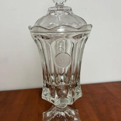 Vintage Fostoria Coin Glass Urn