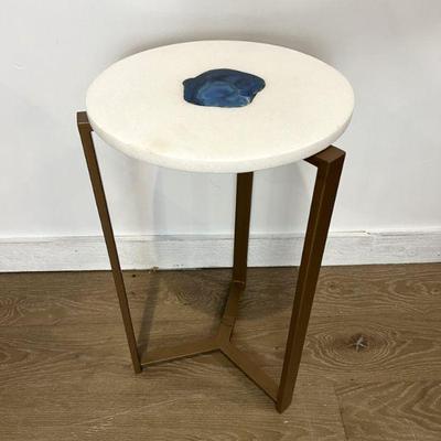Blue Geode Inlay Plant Stand