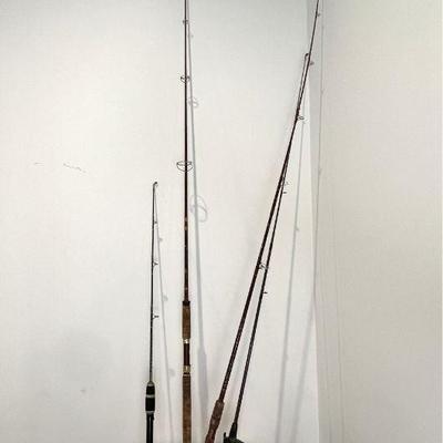 Grouping Of Four Fishing Rods Including Fenwick