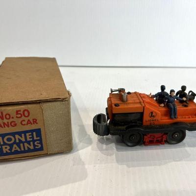 Lionel Trains No. 50 Gang Car