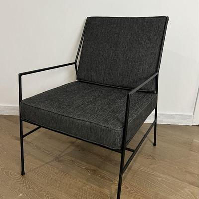 Modernist Metal Framed Armchair