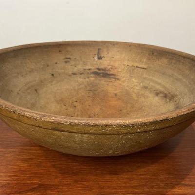 Magnificent Antique Extra Large Wood Bowl