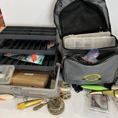 Two Tackle Boxes Full Of Fishing Lures & More