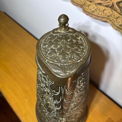 Antique Bohemian Copper Pitcher
