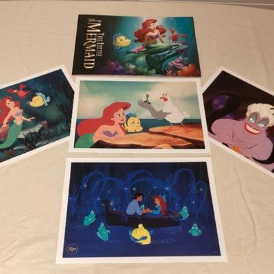 MSS219 Four Disney The Little Mermaid Commemorative Lithographs