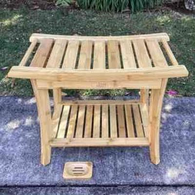 MSS041 Oasis Craft Bamboo Shower Bench New