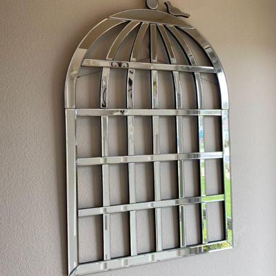 Mirrored Bridcage Wall Art