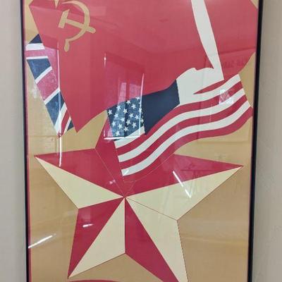C.1980 Soviet, approx 28"x36" 
One of 7 different posters