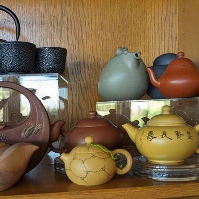 Asian tea pot collection