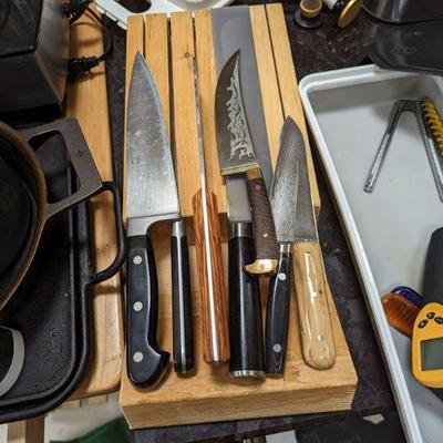 Japanese and German knives