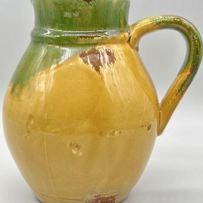 Yellow & Green Pottery- Pitcher