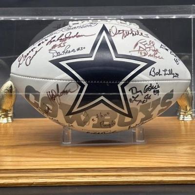 Dallas Cowboy's Greats Autographed Football